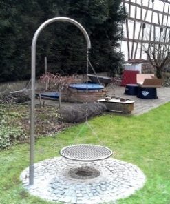 Grillgalgen Edelstahl Auslegerweite 50cm, rund