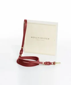 Molly & Stitch City Hundeleine Leder Butter Chili Rot