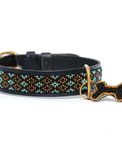 Handgemachte Afrikanische Hundehalsbänder – Faraja Türkis von Zinj Design